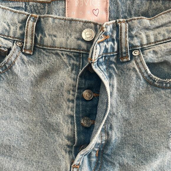 Revice Women’s Beverly Drive Button Fly Long Bermuda Denim Jeans Shorts Size 27 - Picture 5 of 11